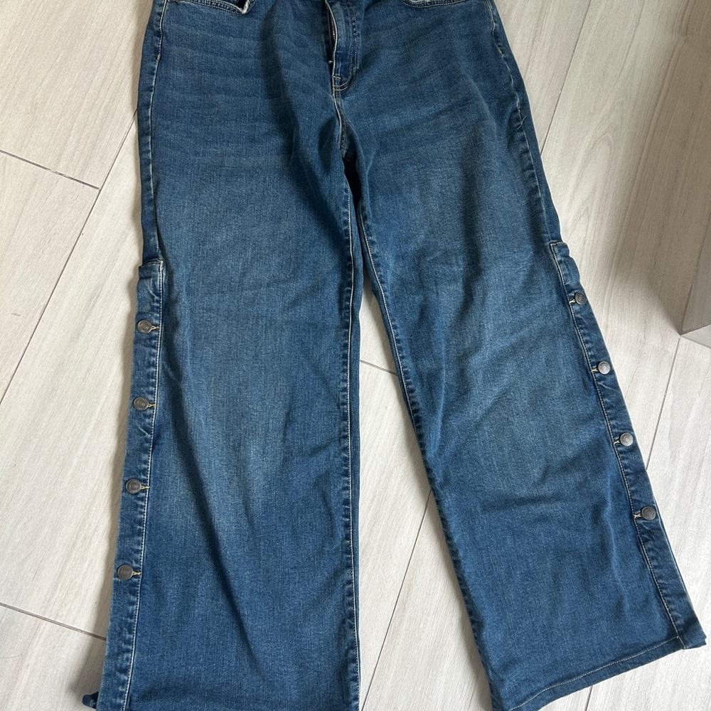 Nili Lotan Dark Blue Flare Jeans